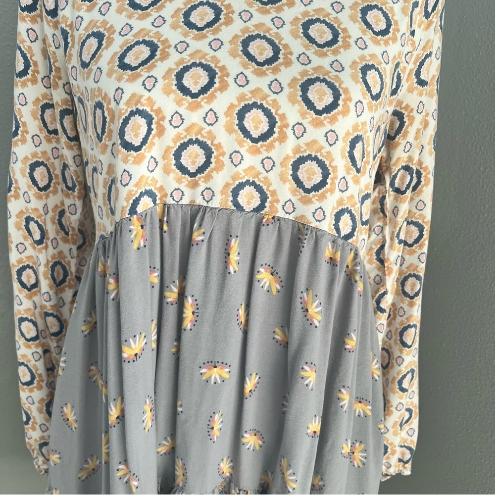 Matilda Jane Cream and Gray Lace Trim Dress - Picture 3 of 12